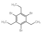 Benzene,1,3,5-tribromo-2,4,6-triethyl- structure