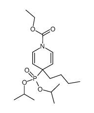 ethyl 4-butyl-4-(diisopropoxyphosphoryl)pyridine-1(4H)-carboxylate Structure