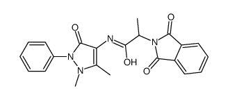 N-(1,5-dimethyl-3-oxo-2-phenylpyrazol-4-yl)-2-(1,3-dioxoisoindol-2-yl)propanamide Structure