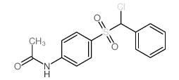 N-[4-(chloro-phenyl-methyl)sulfonylphenyl]acetamide Structure