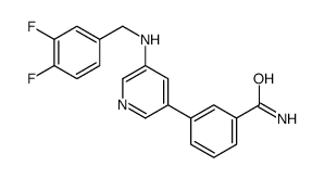 3-[5-[(3,4-difluorophenyl)methylamino]pyridin-3-yl]benzamide结构式