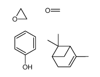 formaldehyde,oxirane,phenol,4,6,6-trimethylbicyclo[3.1.1]hept-3-ene Structure