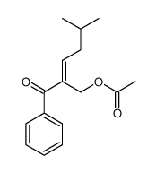 (2-benzoyl-5-methylhex-2-enyl) acetate Structure