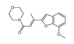 3-(7-methoxy-1-benzofuran-2-yl)-1-morpholin-4-ylbut-2-en-1-one Structure