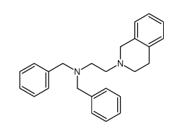 N,N-dibenzyl-2-(3,4-dihydro-1H-isoquinolin-2-yl)ethanamine结构式