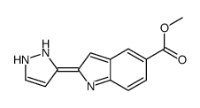 methyl 2-(1,2-dihydropyrazol-3-ylidene)indole-5-carboxylate结构式