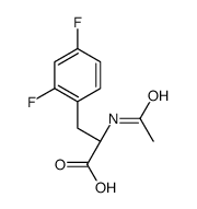 (2S)-2-acetamido-3-(2,4-difluorophenyl)propanoic acid结构式