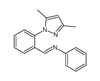 1-[2-(3,5-dimethylpyrazol-1-yl)phenyl]-N-phenylmethanimine结构式