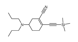 5-Dipropylamino-2-trimethylsilanylethynyl-cyclohex-1-enecarbonitrile Structure