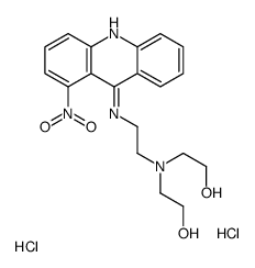 2-[2-hydroxyethyl-[2-[(1-nitroacridin-9-yl)amino]ethyl]amino]ethanol,dihydrochloride Structure