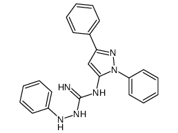 1-anilino-2-(2,5-diphenylpyrazol-3-yl)guanidine Structure