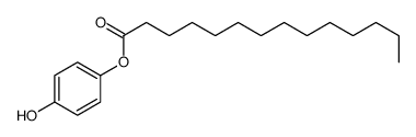 (4-hydroxyphenyl) tetradecanoate结构式