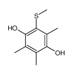 2,3,5-trimethyl-6-methylsulfanylbenzene-1,4-diol Structure