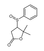 5,5-dimethyl-4-(phenylsulfinyl)dihydrofuran-2(3H)-one结构式