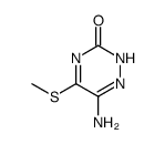 6-Amino-5-(methylthio)-as-triazine-3-one Structure