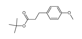 3-(4'-methoxyphenyl)propionate tert-butyl ester结构式