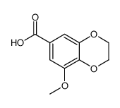 1,4-Benzodioxin-6-carboxylic acid, 2,3-dihydro-8-methoxy结构式