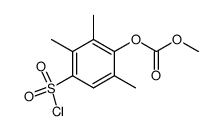 o-methoxycarbonyl-2,3,6-trimethylphenol-4-sulfonyl chloride Structure