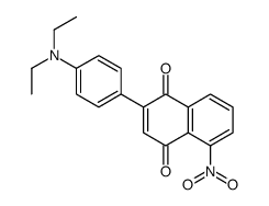 2-[4-(diethylamino)phenyl]-5-nitronaphthalene-1,4-dione Structure