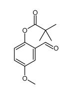 (2-formyl-4-methoxyphenyl) 2,2-dimethylpropanoate Structure