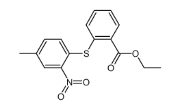 ethyl 2-(4'-methyl-2'-nitrophenylthio)benzoate结构式