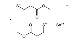 methyl 3-[(3-methoxy-3-oxopropyl)sulfanyl-dimethylstannyl]sulfanylpropanoate Structure