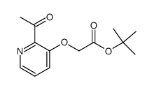 1,1-dimethylethyl [(2-acetyl-3-pyridinyl)oxy]acetate结构式