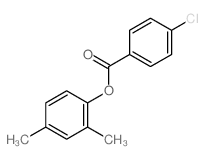 (2,4-dimethylphenyl) 4-chlorobenzoate结构式