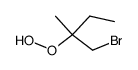 1-bromo-2-hydroperoxy-2-methylbutane结构式