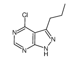 4-chloro-3-propyl-1H-pyrazolo[3,4-d]pyrimidine结构式