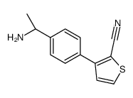 2-Thiophenecarbonitrile, 3-[4-[(1R)-1-aminoethyl]phenyl]-结构式