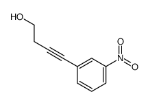 4-(3-nitrophenyl)but-3-yn-1-ol结构式