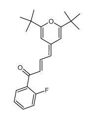 4-(2,6-Di-tert-butyl-4H-pyran-4-ylidene)-1-(2-fluorophenyl)-2-butene-1-one结构式