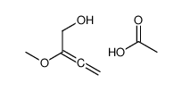 acetic acid,2-methoxybuta-2,3-dien-1-ol Structure