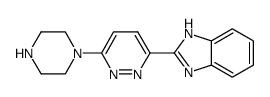 2-(6-piperazin-1-yl-pyridazin-3-yl)-1H-benzoimidazole Structure