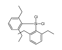 dichloro-bis(2,6-diethylphenyl)silane Structure