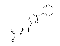 methyl 2-[(4-phenyl-1,3-thiazol-2-yl)hydrazinylidene]acetate结构式