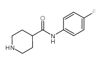 PIPERIDINE-4-CARBOXYLIC ACID (4-FLUORO-PHENYL)-AMIDE Structure