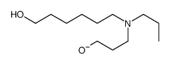 3-[6-hydroxyhexyl(propyl)amino]propan-1-olate结构式