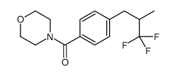 morpholin-4-yl-[4-(3,3,3-trifluoro-2-methylpropyl)phenyl]methanone Structure