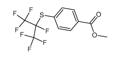 4-(1,2,2,2-Tetrafluoro-1-trifluoromethyl-ethylsulfanyl)-benzoic acid methyl ester Structure