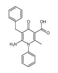 2-Amino-3-benzyl-5-carboxy-6-methyl-1-phenyl-1H,4H-pyridin-4-on结构式