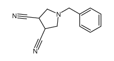 1-Benzyl-3,4-pyrrolidinedicarbonitrile Structure