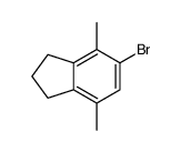 5-bromo-4,7-dimethyl-2,3-dihydro-1H-indene结构式