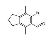 6-bromo-4,7-dimethyl-2,3-dihydro-1H-indene-5-carbaldehyde Structure