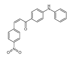 1-(4-anilinophenyl)-3-(4-nitrophenyl)prop-2-en-1-one Structure