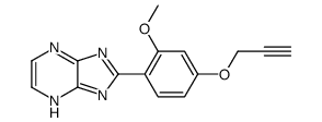 2-(2-methoxy-4-prop-2-ynoxyphenyl)-1H-imidazo[4,5-b]pyrazine Structure