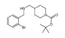 1-BOC-4-[(2-BROMO-BENZYLAMINO)-METHYL]-PIPERIDINE结构式