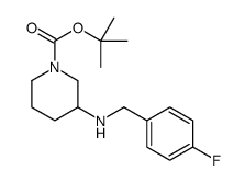 1-BOC-3-(4-FLUORO-BENZYLAMINO)-PIPERIDINE Structure