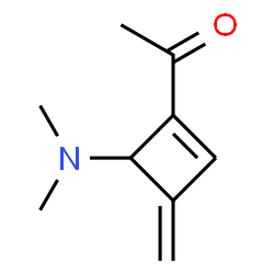 Ethanone, 1-[4-(dimethylamino)-3-methylene-1-cyclobuten-1-yl]- (9CI) Structure